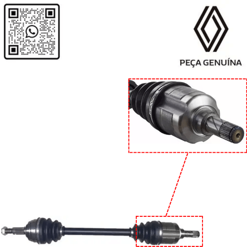 RN 15946R 391015946R SEMI EIXO DIR. DUSTEROROCH 1.6 4X2 MANUAL 12... 2